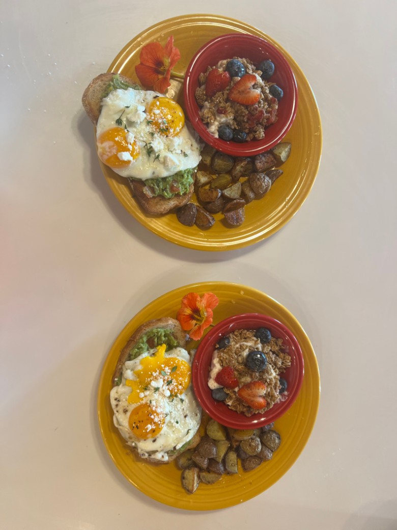 Avocado Toast with fried eggs to fuel your day