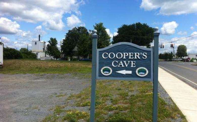 Coopers cave sign