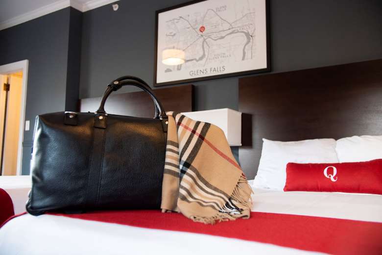Travel Bag in Hotel Guest Room