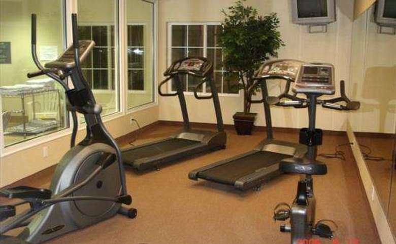Exercise equipment in fitness room