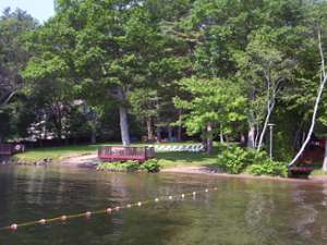 view of property from the water