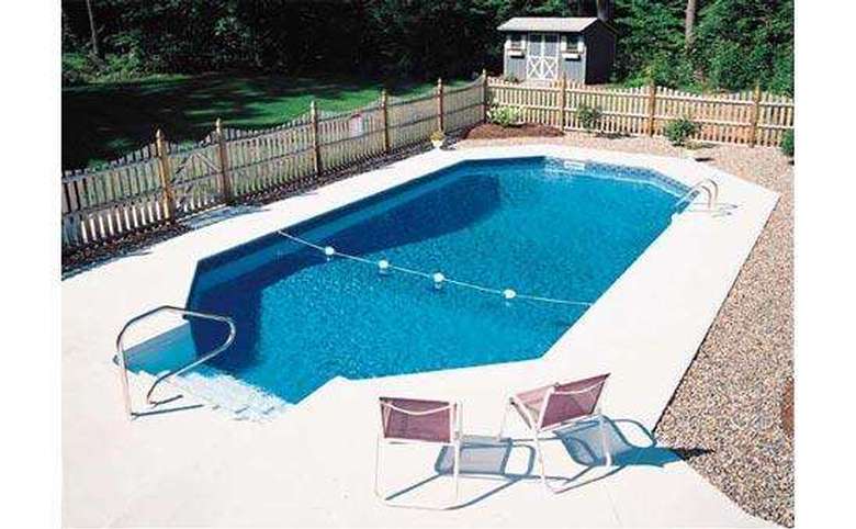 simple backyard in-ground pool