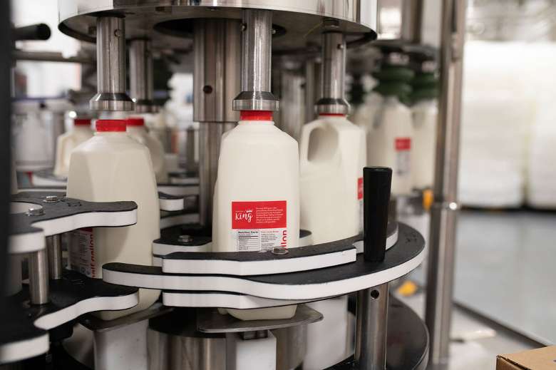 Our farm fresh milk is bottled right on the farm.