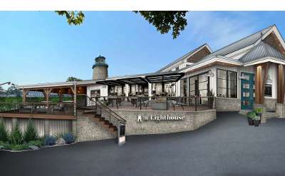 rendering of a restaurant called the lighthouse grill