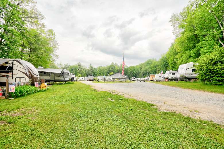 campground with a bunch of RVs