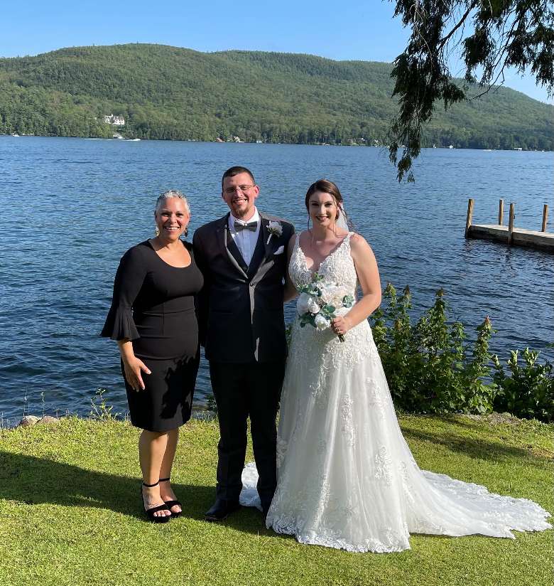 Lake George is a perfect backdrop for your wedding day.