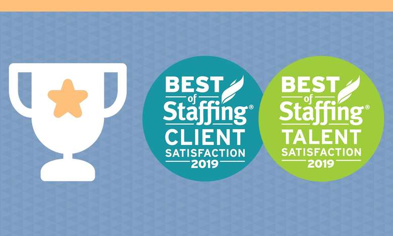 image indicating trophy for best staffing