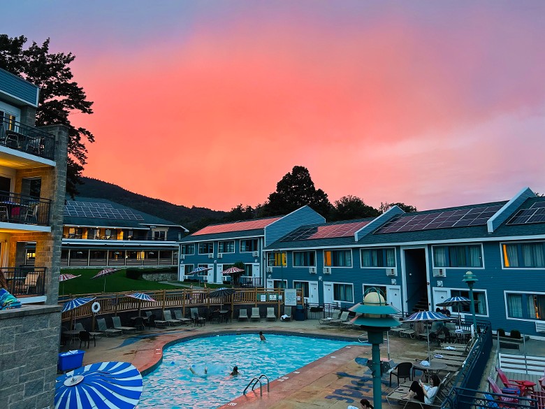 Sunset at the Pool