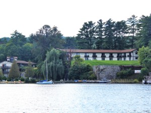 view of melody manor from the water