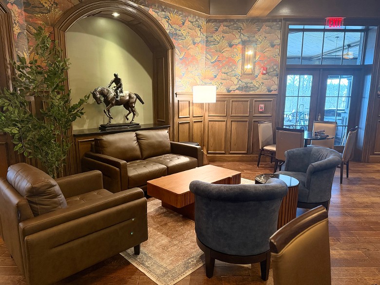 lounge seating in a restaurant