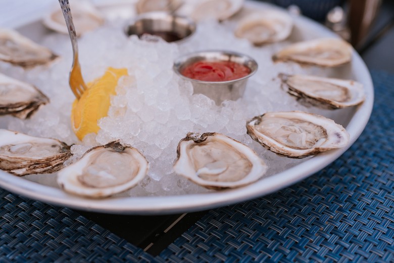 oysters on a plate