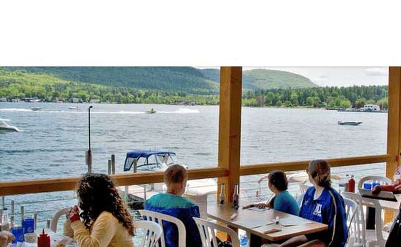 Boardwalk Restaurant lakeside seating