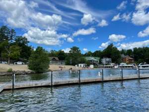 view of beach from water