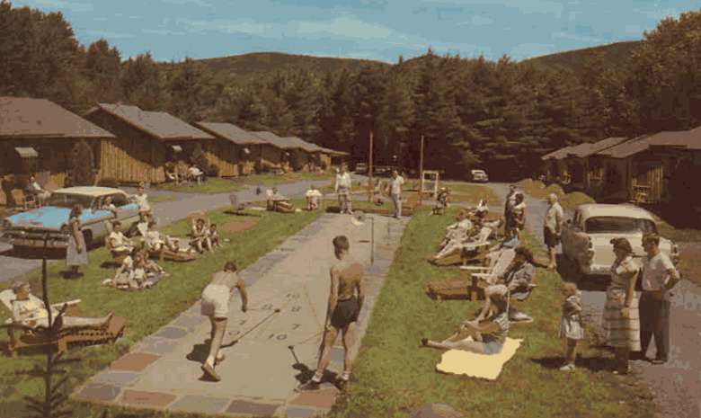 vintage photo of resort