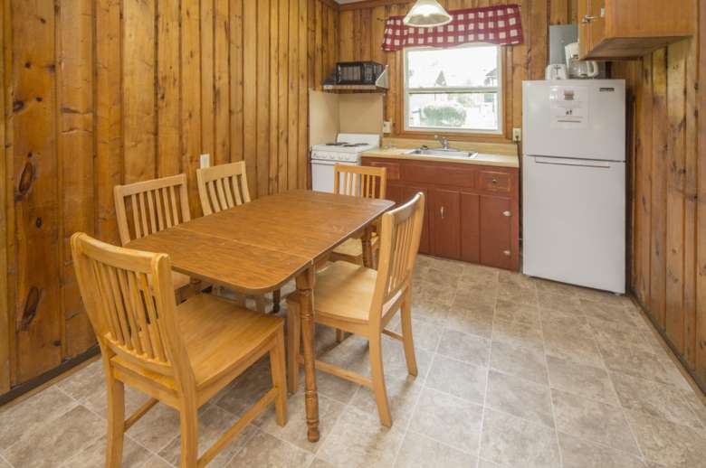 small kitchen with table