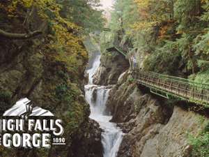 picture of bridge by high falls gorge