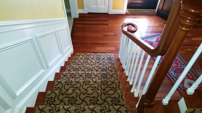 Refinished stairs and railings