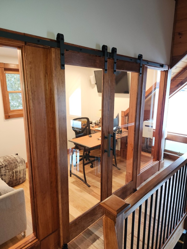 Second floor loft office area