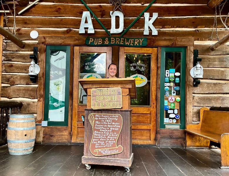 entrance to adirondack brewery