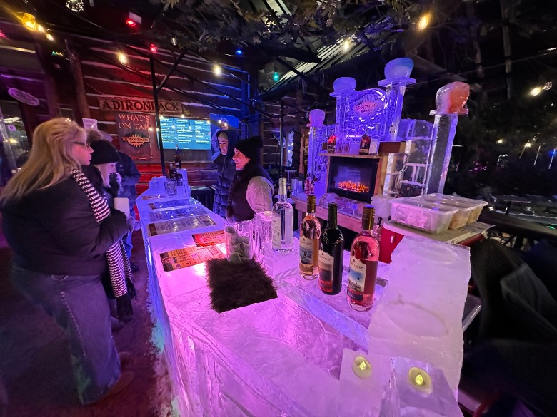 ice bar serving area