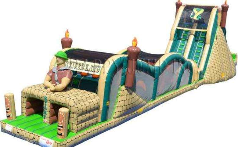 An inflatable obstacle course