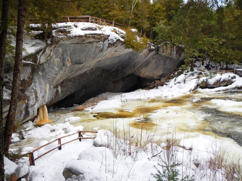 cave in winter