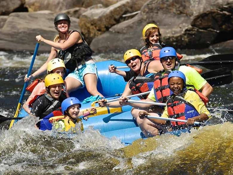 group whitewater rafting