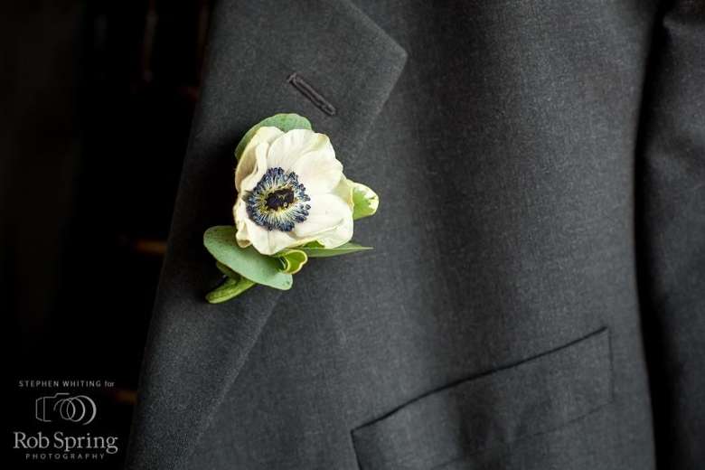 Boutonniere on a suite