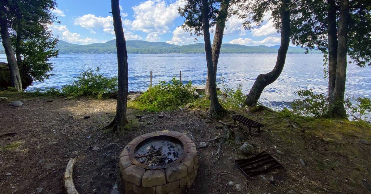 Long Island Group Camping On Lake Island Camping In The Adirondacks