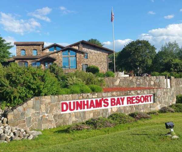 exterior shot of Dunham's Bay Resort