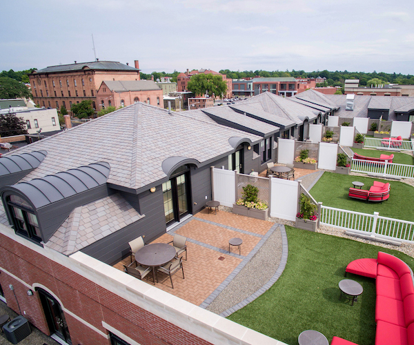 outdoor rooftop patios at Pavilion Grand Hotel