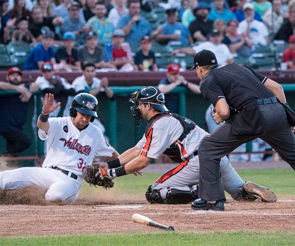 baseball player sliding