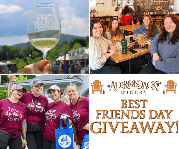 Adirondack Winery Best Friends Day Giveaway Image