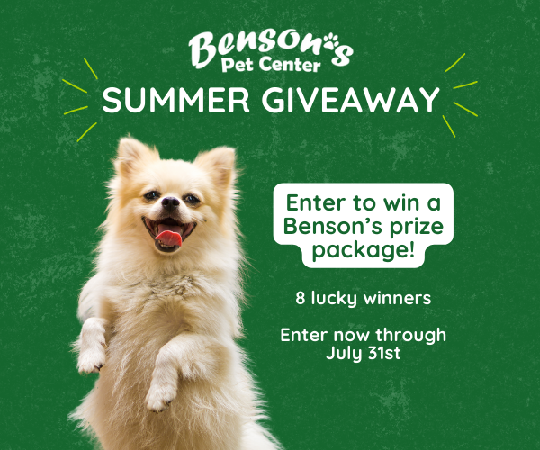 Bensons Pet Center Giveaway Graphic
