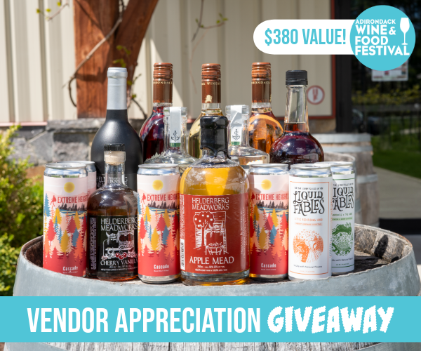 Adirondack Wine & Food Festival Giveaway Prize Package
