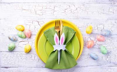 plate setting for easter