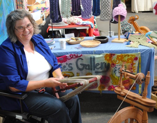 woman spinning