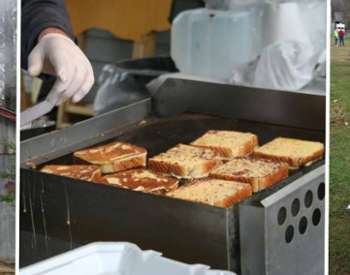 maple sugar house, french toast, and car show