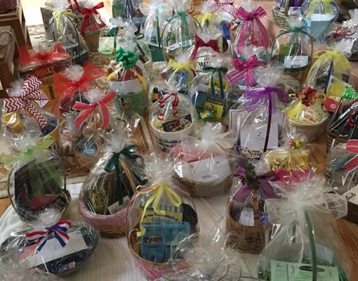 a bunch of baskets