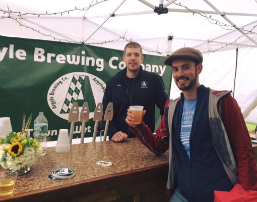 guy about to sample beer