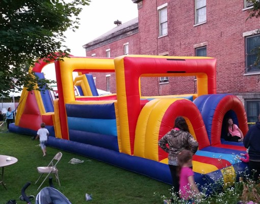 a bounce house