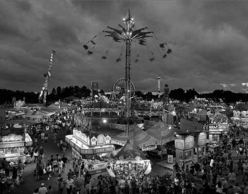 black and white fair photo