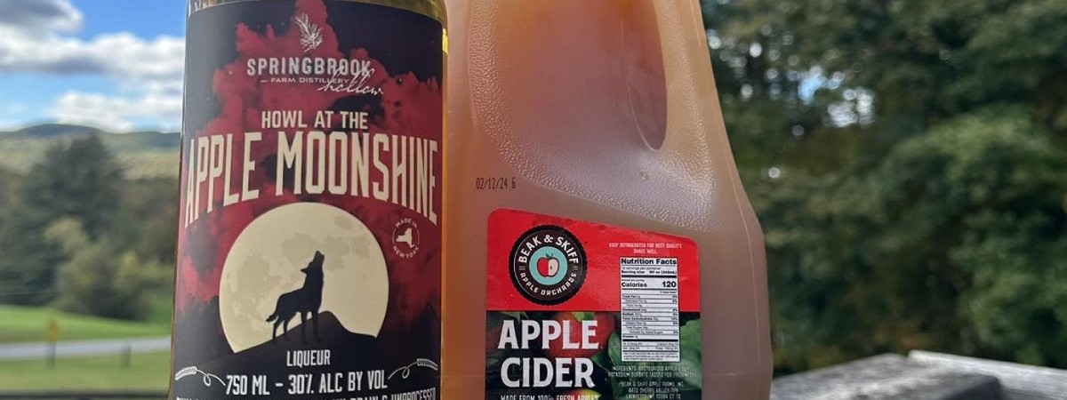 apple cider and apple moonshine