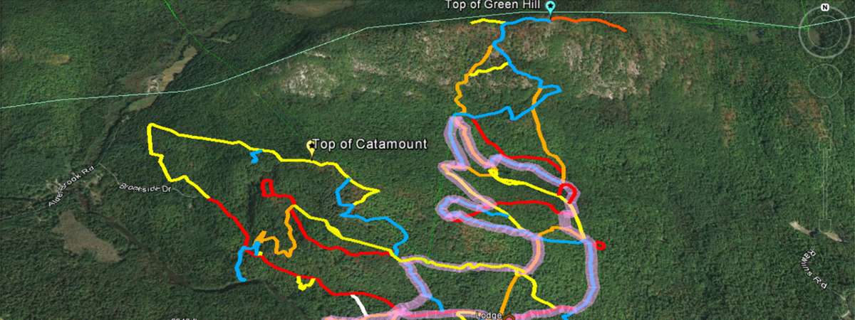 Map of the 6k Stone Bridge Caveman Snowshoe Race