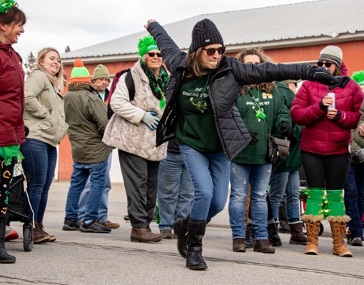people Irish road bowling