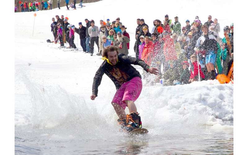 Apr 21 2018 International Pond Skimming Contest At Whiteface