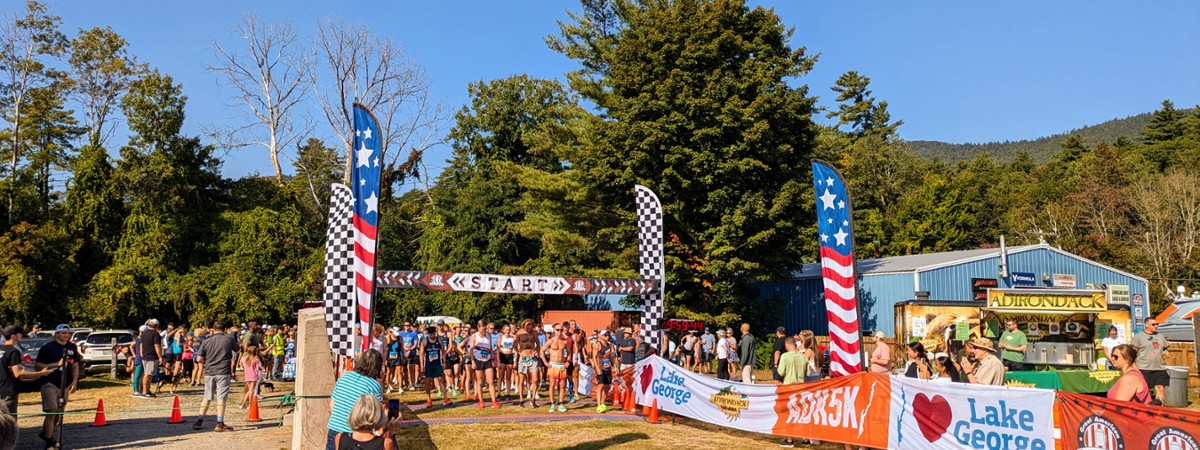 people at race start