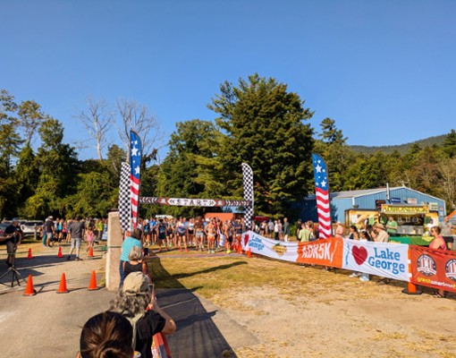 people at race start