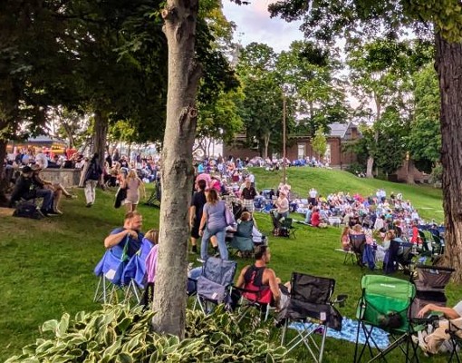 fridays at the lake crowd