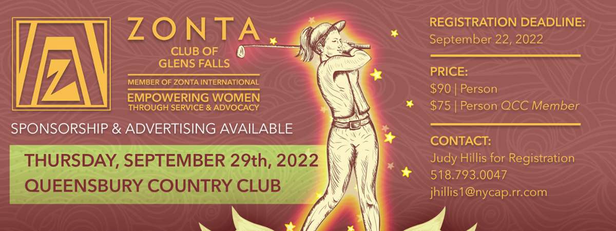 zonta golf tournament poster